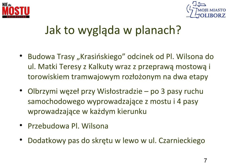 etapy Olbrzymi węzeł przy Wisłostradzie po 3 pasy ruchu samochodowego wyprowadzające z mostu i