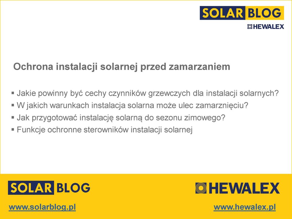 W jakich warunkach instalacja solarna może ulec zamarznięciu?