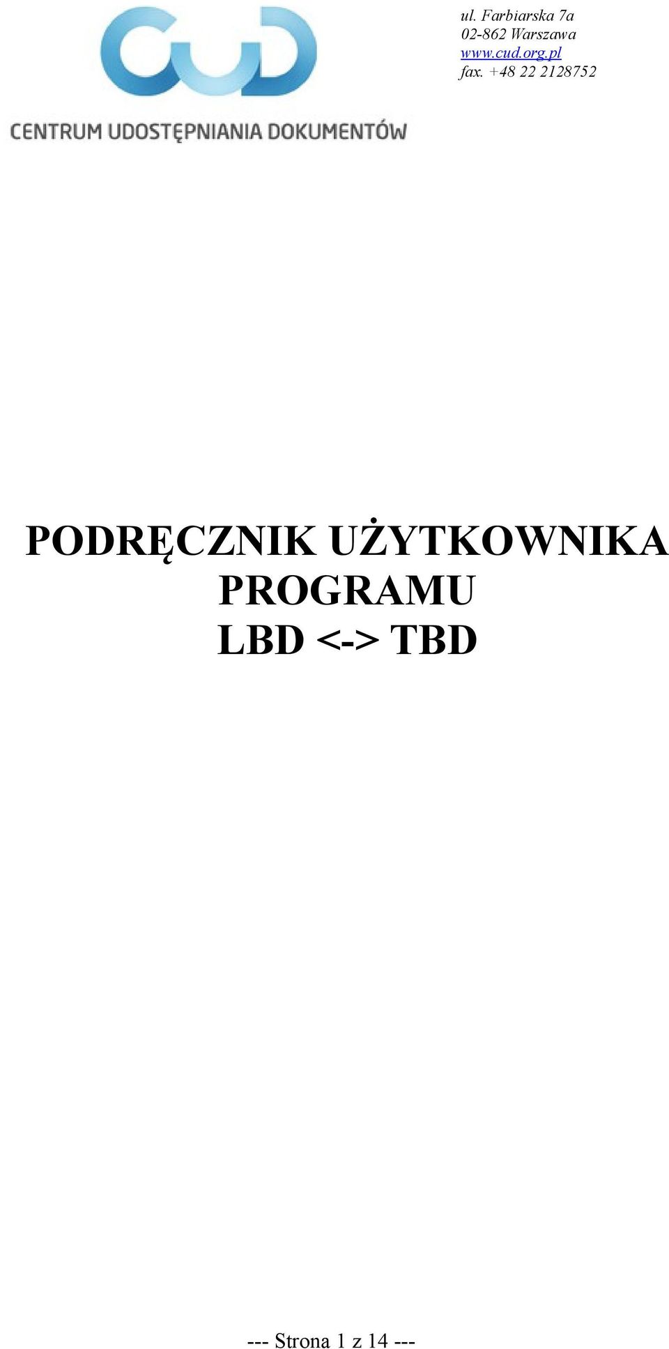 +48 22 2128752 PODRĘCZNIK