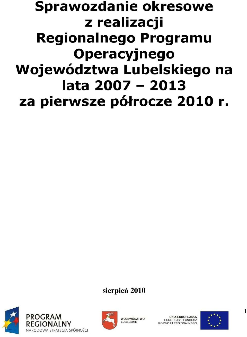 Województwa Lubelskiego na lata 2007