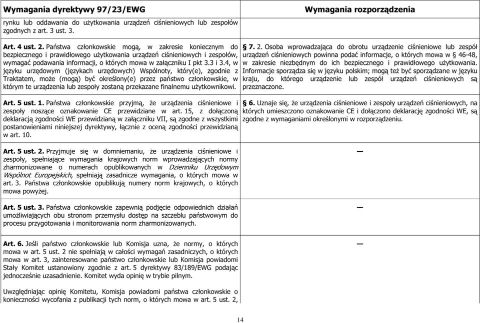 4, w jzyku urzdowym (jzykach urzdowych) Wspólnoty, który(e), zgodnie z Traktatem, moe (mog) by okrelony(e) przez pastwo czonkowskie, w którym te urzdzenia lub zespoy zostan przekazane finalnemu