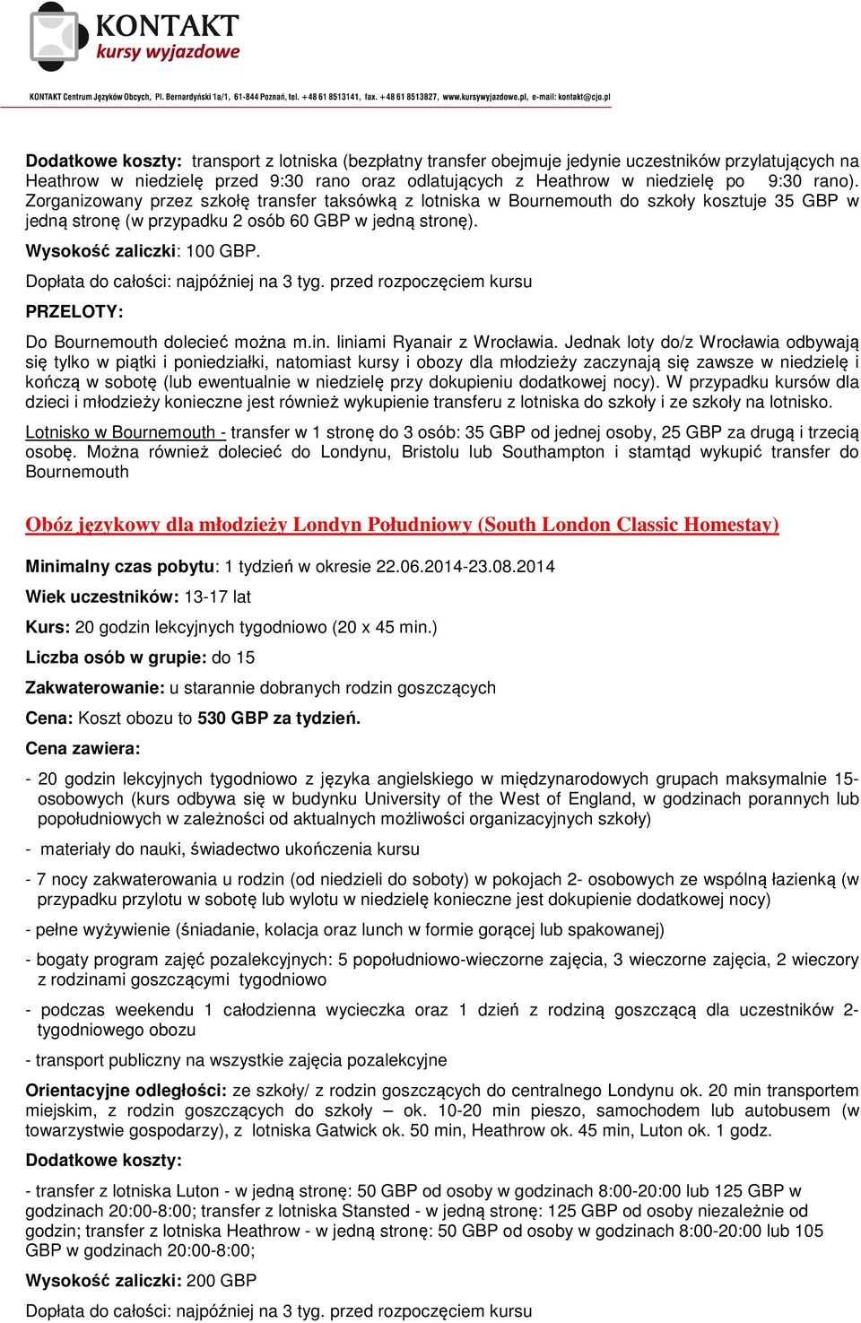 PRZELOTY: Do Bournemouth dolecieć można m.in. liniami Ryanair z Wrocławia.