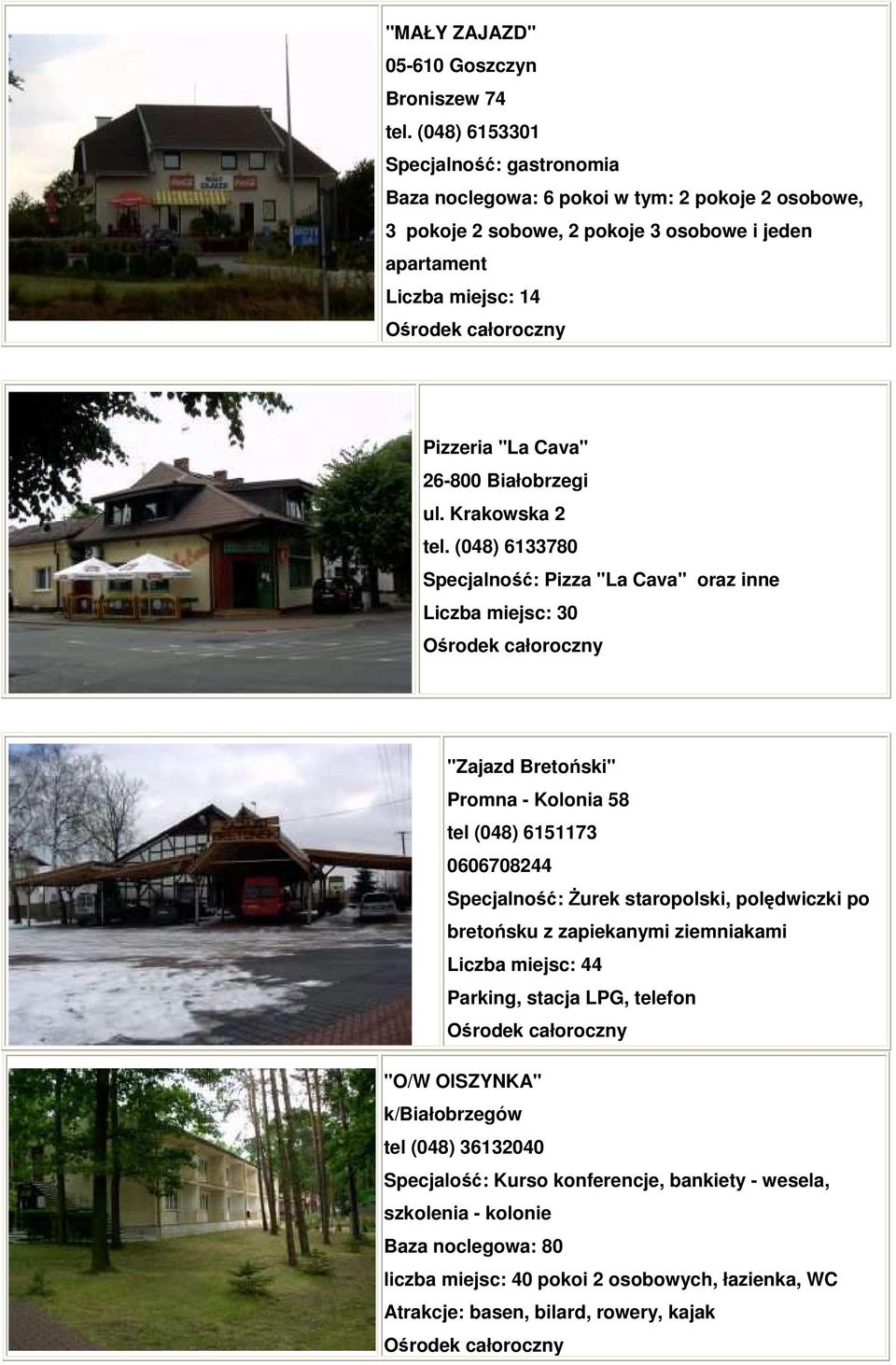 Krakowska 2 tel.