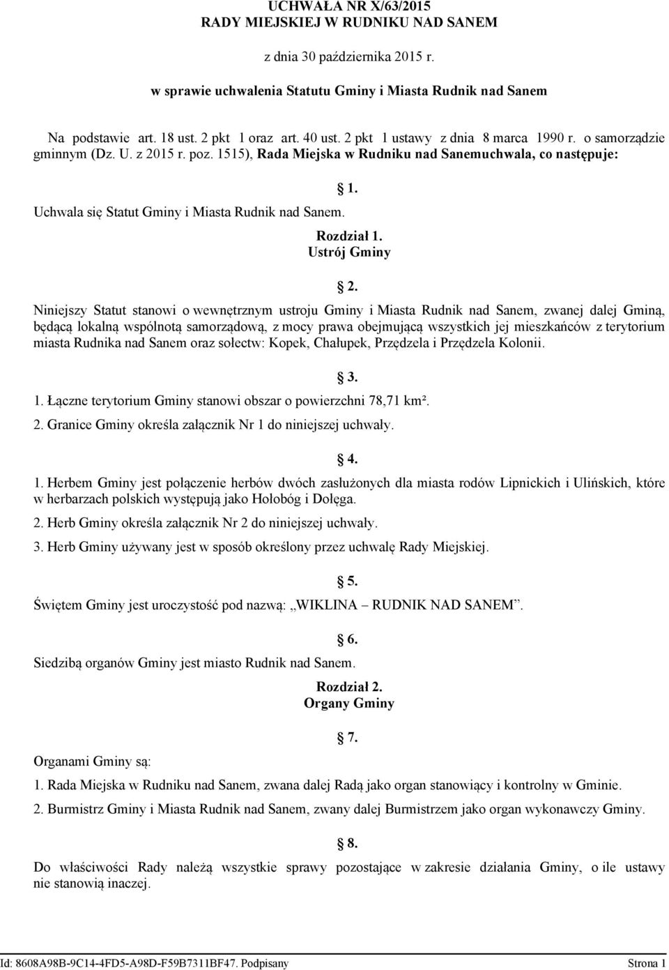 Ustrój Gminy 2.