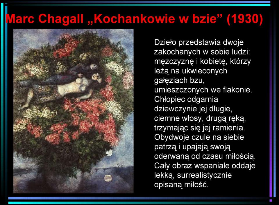 Chłopiec odgarnia dziewczynie jej długie, ciemne włosy, drugą ręką, trzymając się jej ramienia.