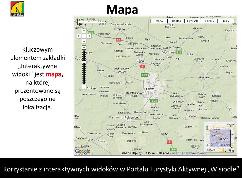 jest mapa, na której