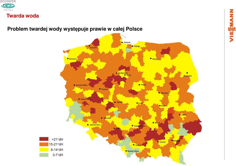 wody występuje