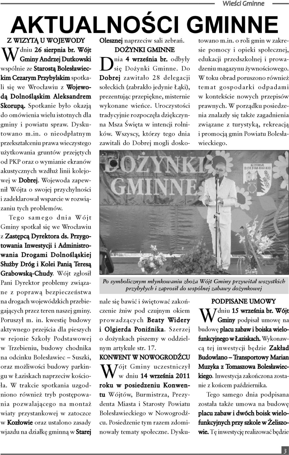 Spotkanie było okazją do omówienia wielu istotnych dla gminy