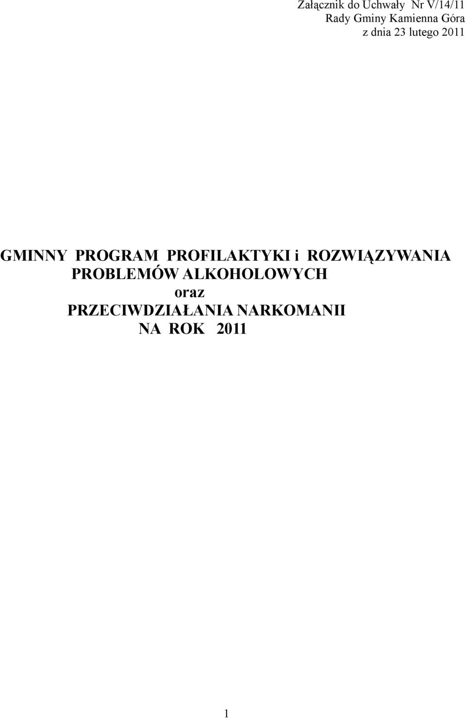 PROGRAM PROFILAKTYKI i ROZWIĄZYWANIA PROBLEMÓW