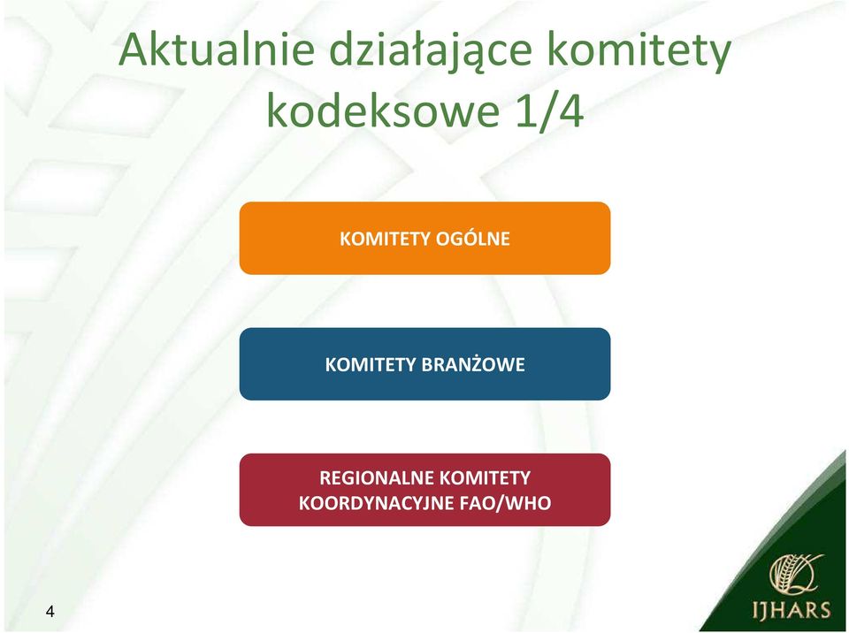 KOMITETY BRANŻOWE REGIONALNE