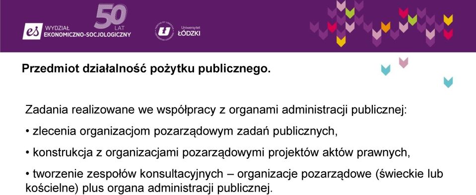 organizacjom pozarządowym zadań publicznych, konstrukcja z organizacjami pozarządowymi