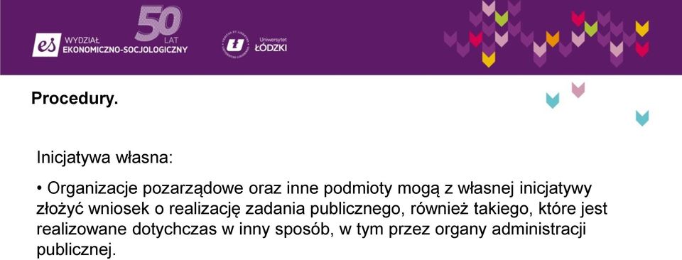 mogą z własnej inicjatywy złożyć wniosek o realizację zadania