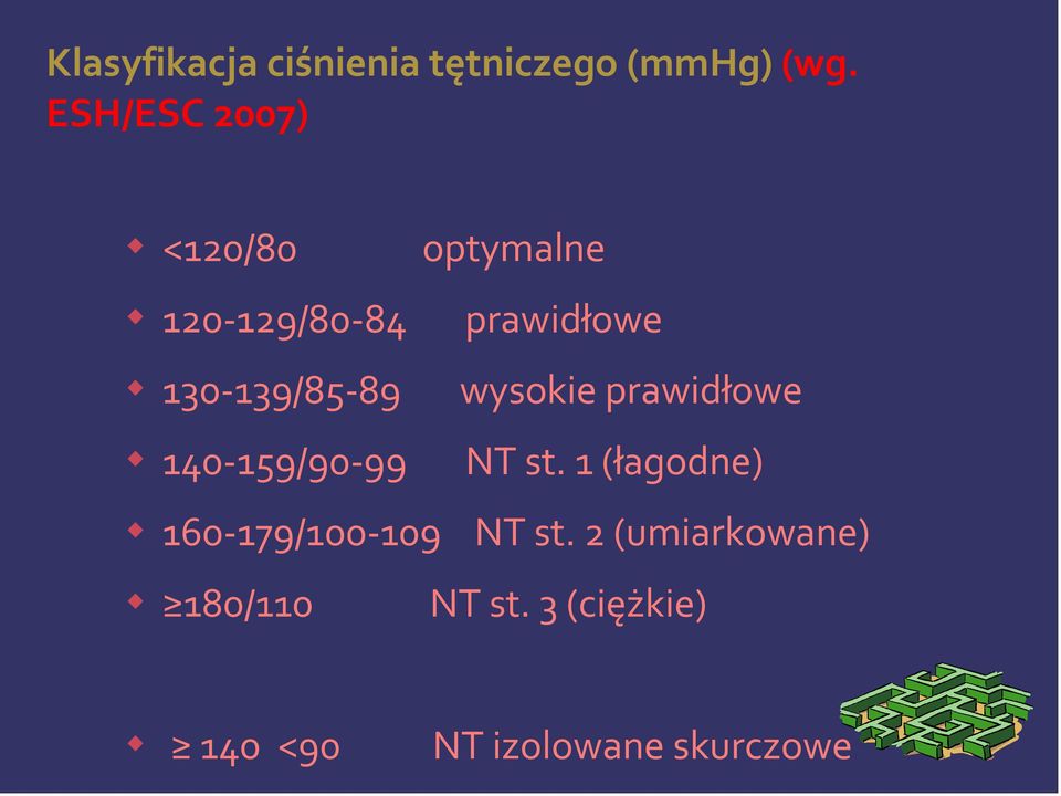 wysokie prawidłowe -/- NT st.