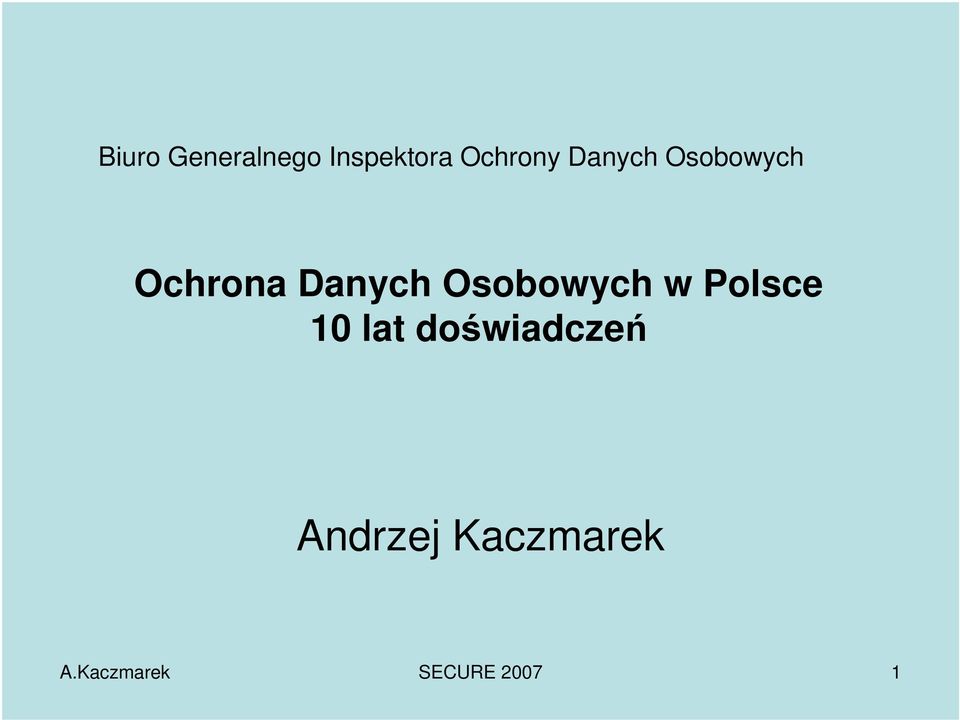 Osobowych w Polsce 10 lat doświadczeń