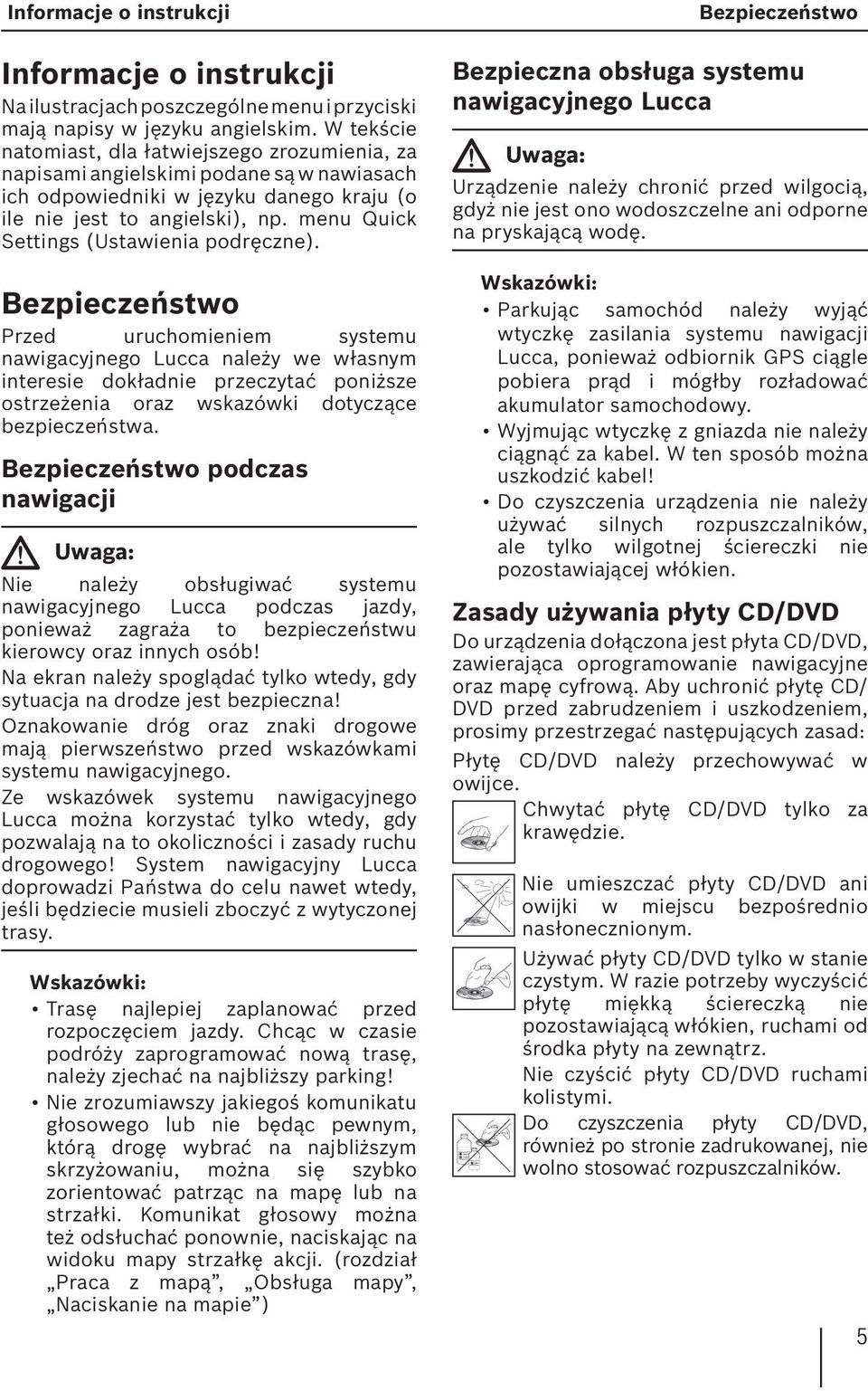 menu Quick Settings (Ustawienia podręczne).