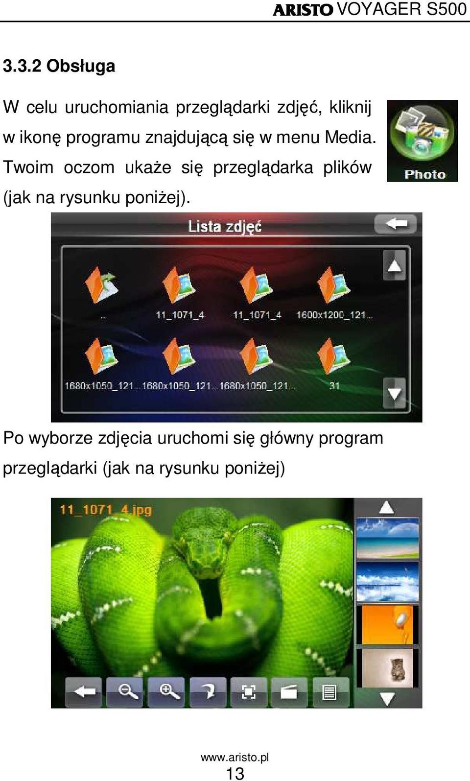 Twoim oczom ukaŝe się przeglądarka plików (jak na rysunku