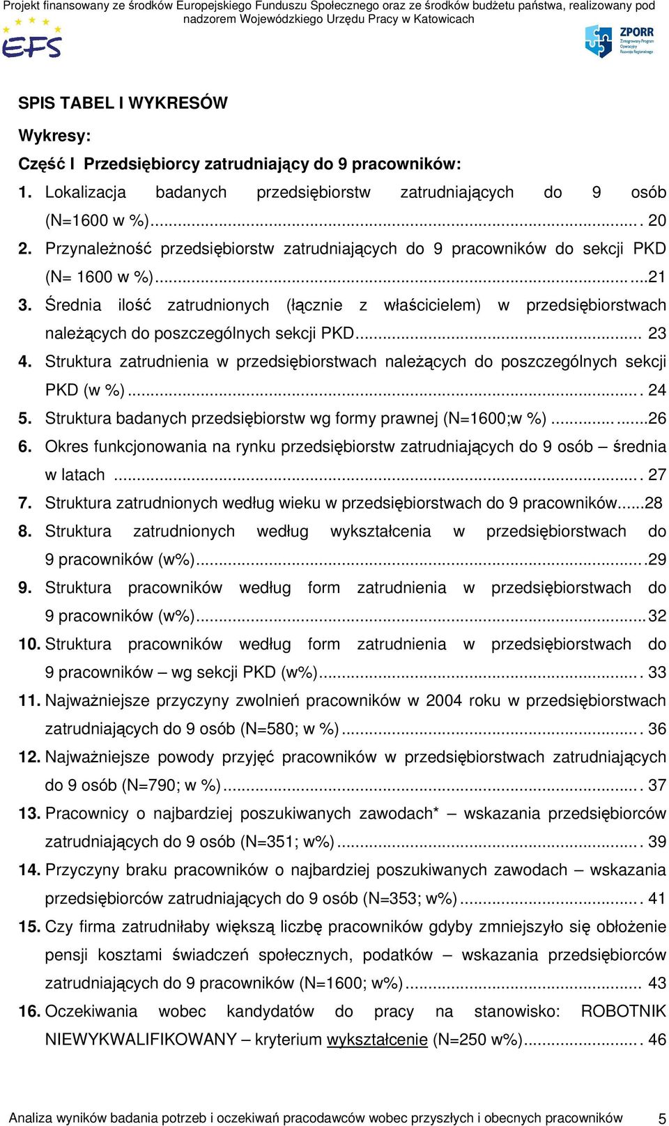 Średnia ilość zatrudnionych (łącznie z właścicielem) w przedsiębiorstwach należących do poszczególnych sekcji PKD... 23 4.