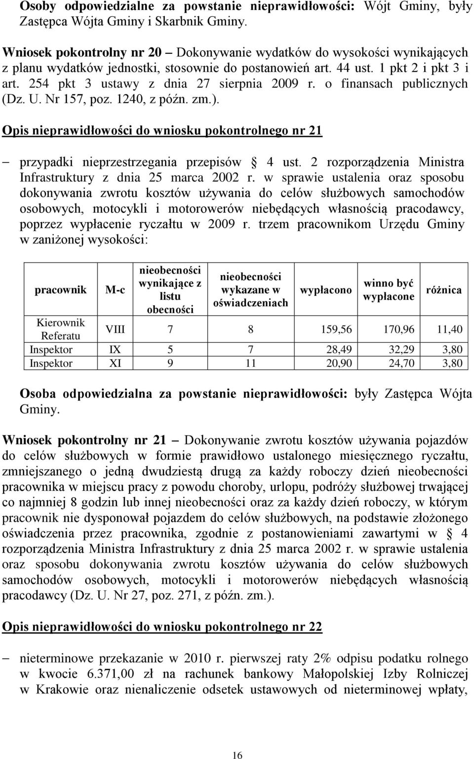 254 pkt 3 ustawy z dnia 27 sierpnia 2009 r. o finansach publicznych (Dz. U. Nr 157, poz. 1240, z późn. zm.).