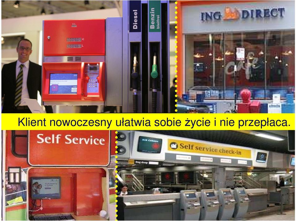 ułatwia sobie