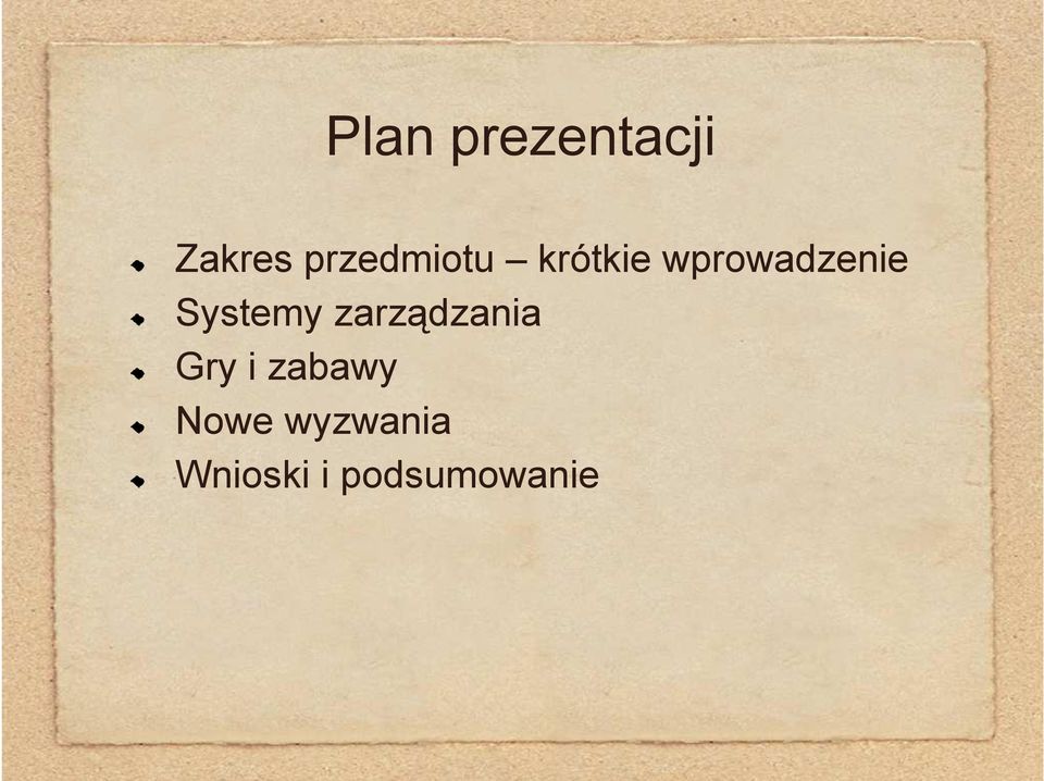 krótkie wprowadzenie Systemy zarządzania