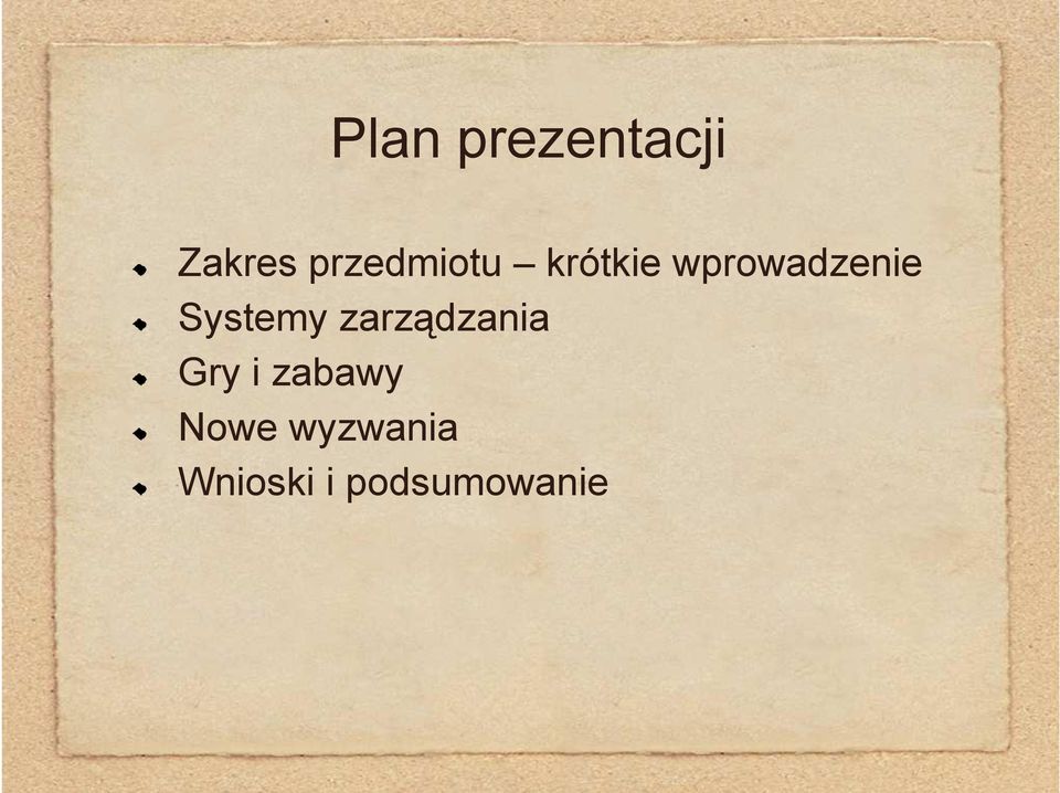 krótkie wprowadzenie Systemy zarządzania