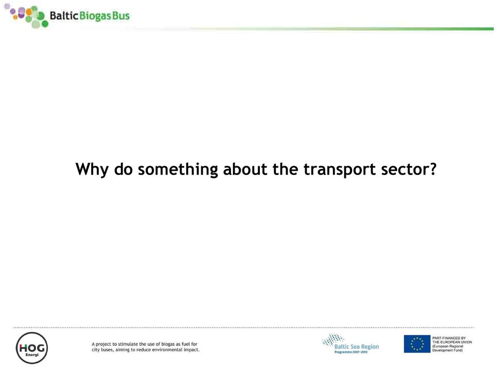 transport sector?