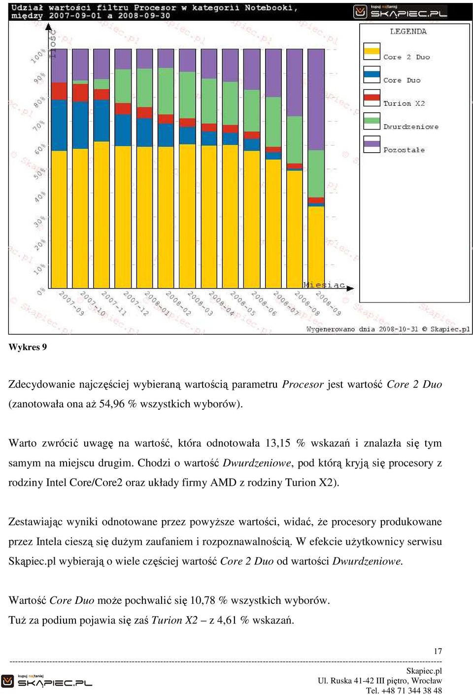 Chodzi o wartość Dwurdzeniowe, pod którą kryją się procesory z rodziny Intel Core/Core2 oraz układy firmy AMD z rodziny Turion X2).