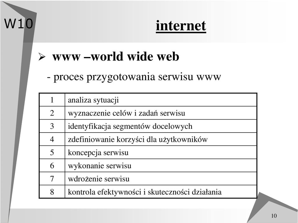 docelowych zdefiniowanie korzyści dla użytkowników koncepcja serwisu