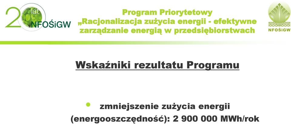 przedsiębiorstwach Wskaźniki rezultatu Programu