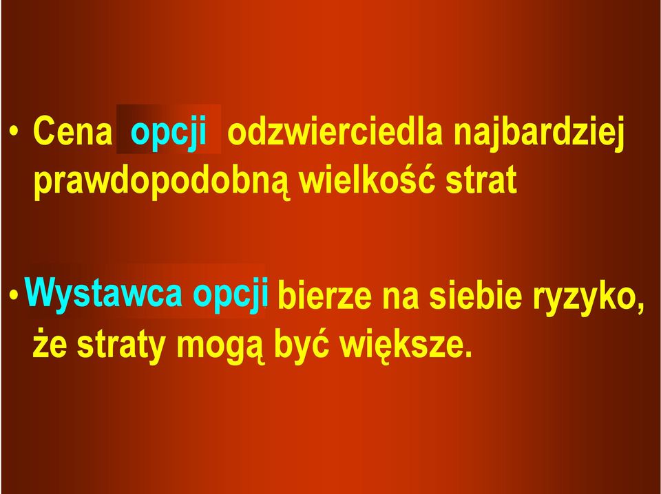 strat Wystawca Ubezpieczyciel opcji