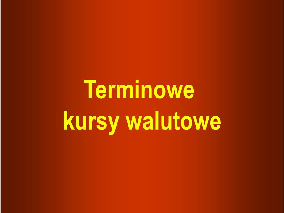 walutowe