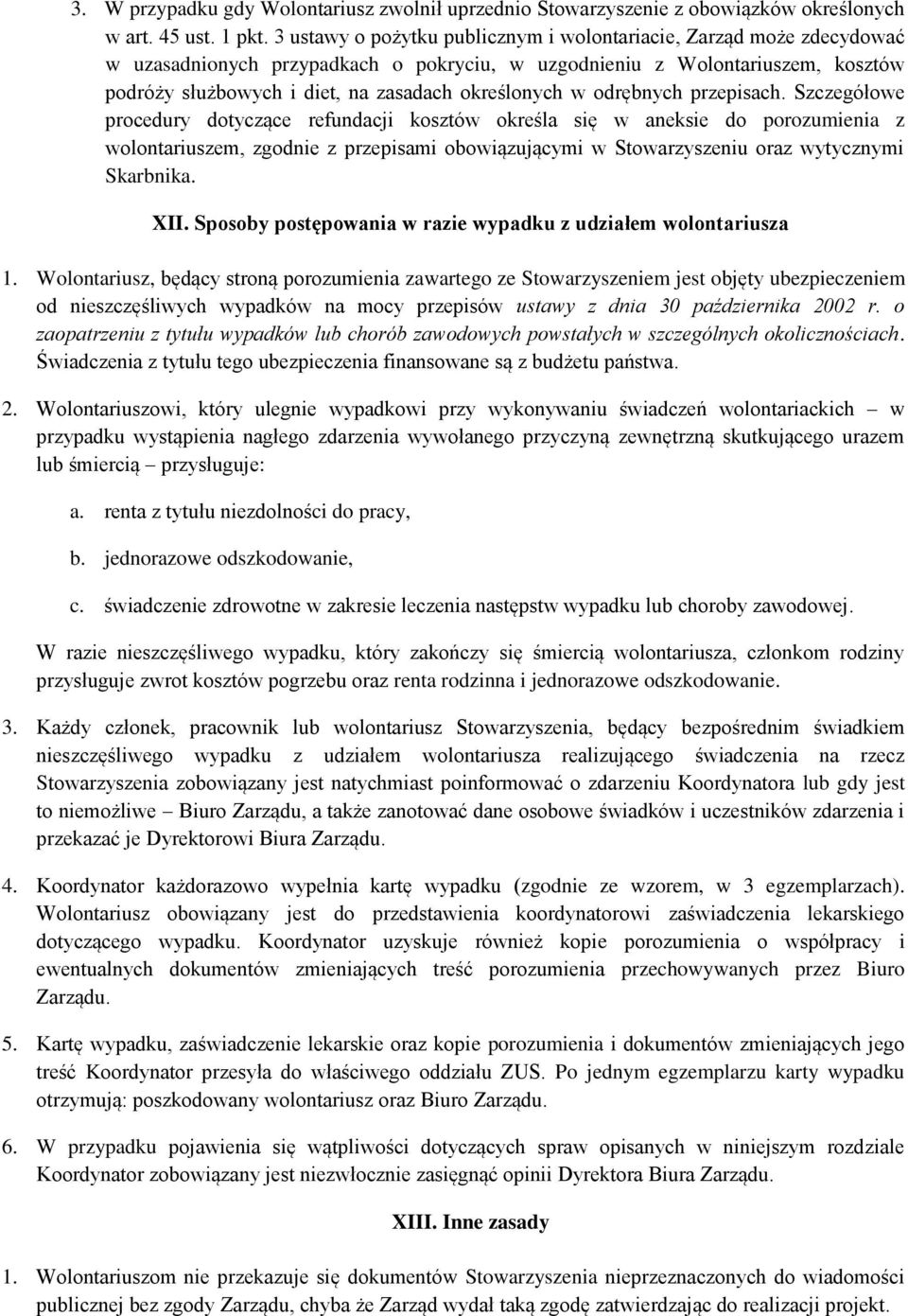 określonych w odrębnych przepisach.