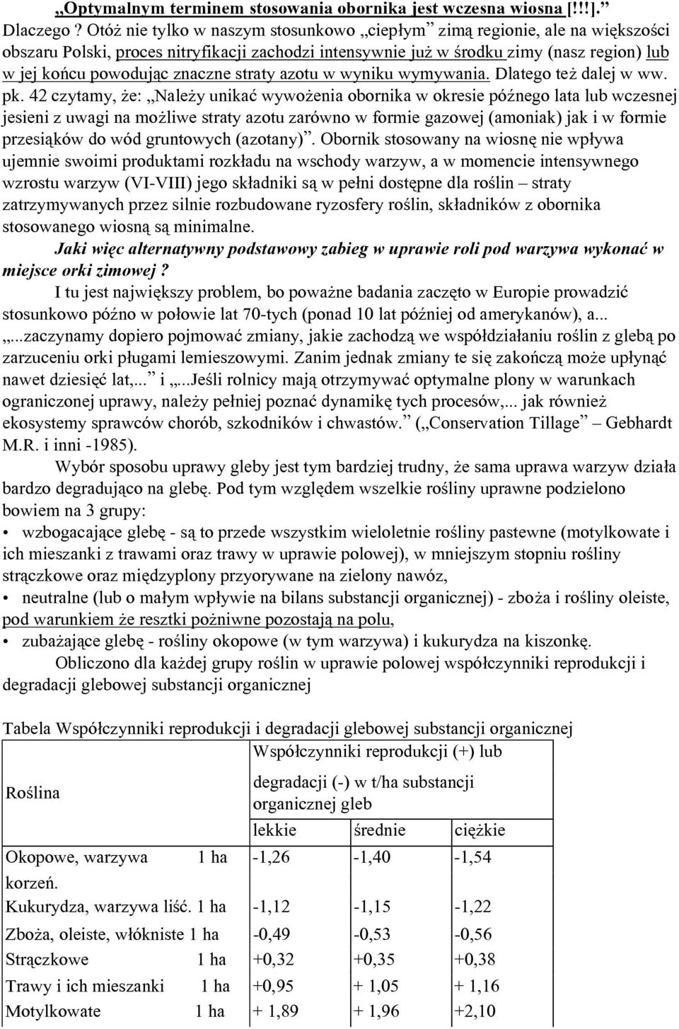 straty azotu w wyniku wymywania. Dlatego też dalej w ww. pk.