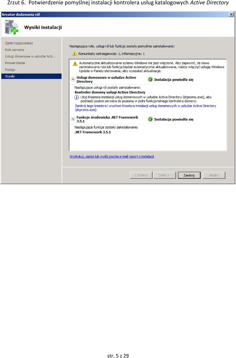 instalacji kontrolera