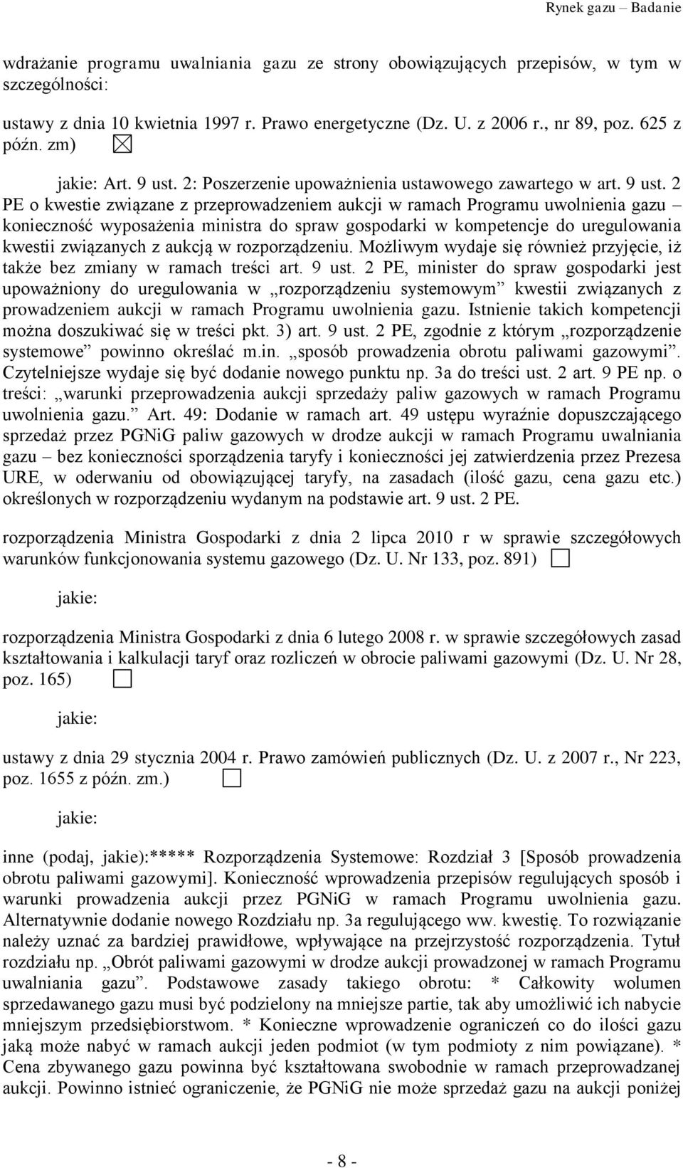 2: Poszerzenie upoważnienia ustawowego zawartego w art. 9 ust.