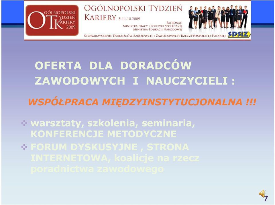 !! warsztaty, szkolenia, seminaria, KONFERENCJE
