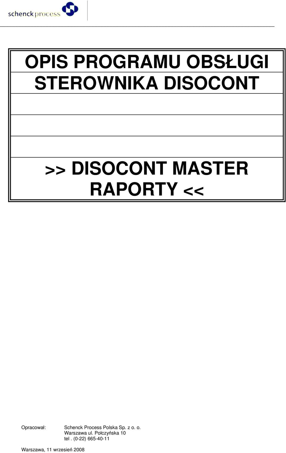 Process Polska Sp. z o. o. Warszawa ul.