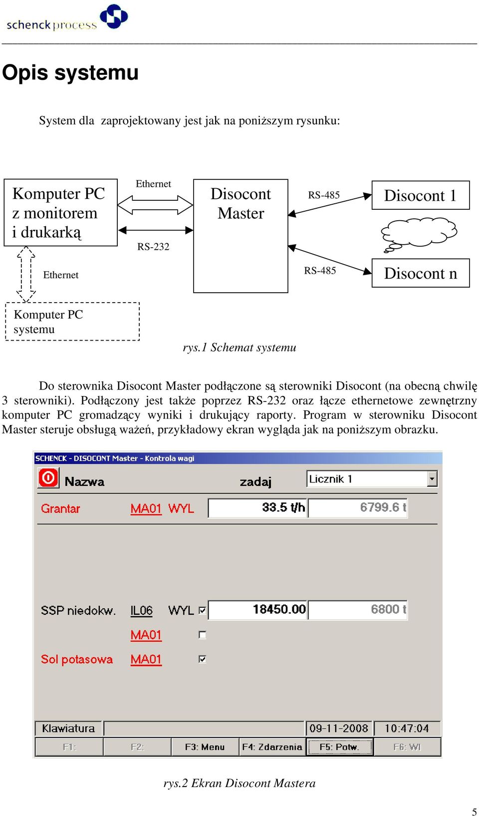 1 Schemat systemu Do sterownika Disocont Master podłączone są sterowniki Disocont (na obecną chwilę 3 sterowniki).