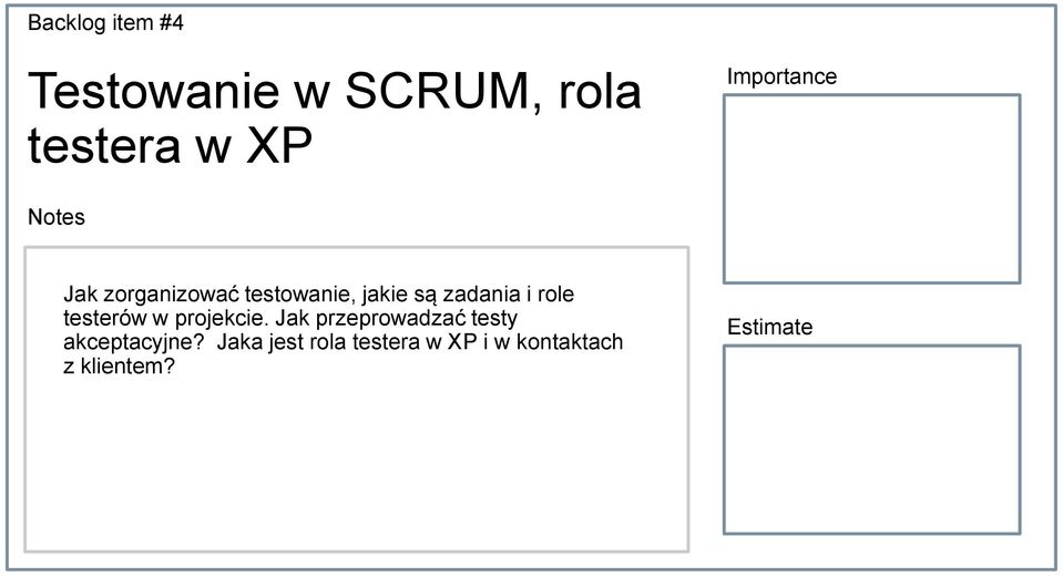 zadania i role testerów w projekcie.