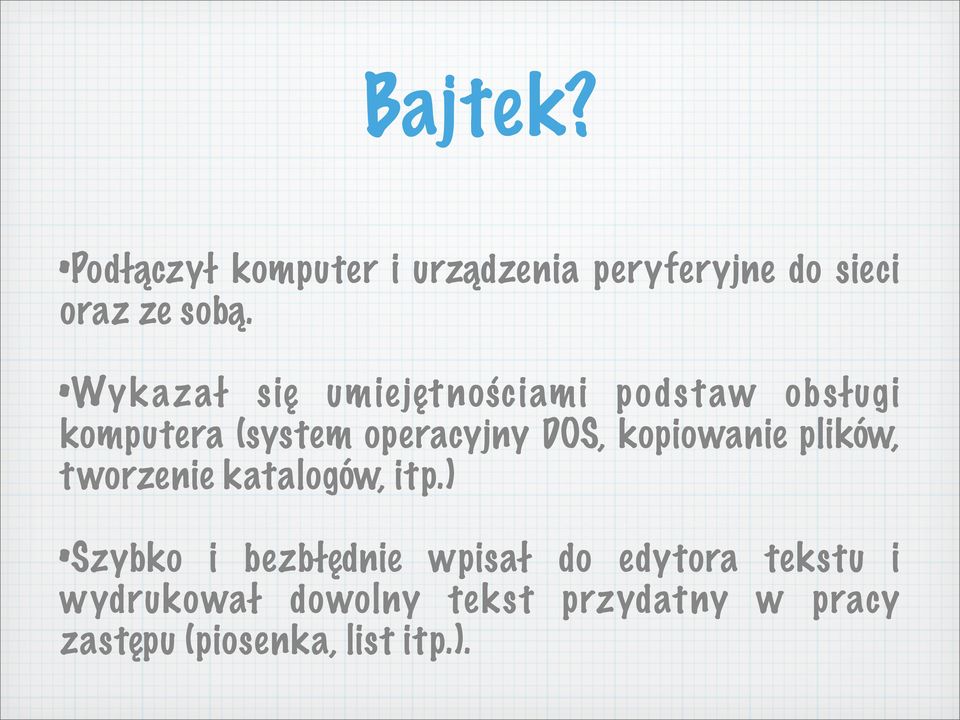 kopiowanie plików, tworzenie katalogów, itp.