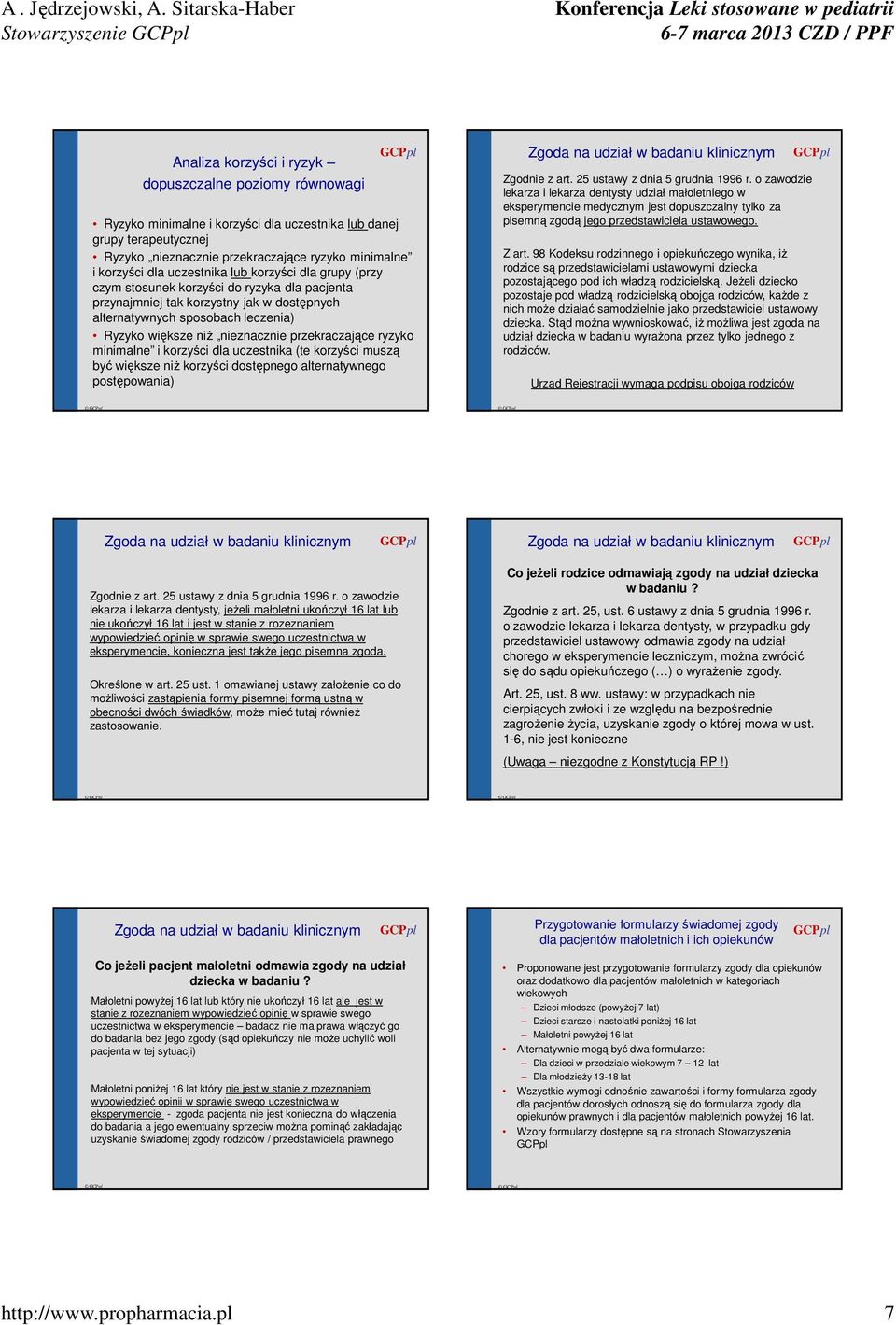nieznacznie przekraczające ryzyko minimalne i korzyści dla uczestnika (te korzyści muszą być większe niż korzyści dostępnego alternatywnego postępowania) Zgoda na udział w badaniu klinicznym Zgodnie