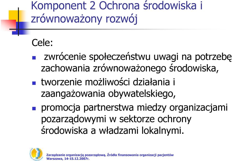 tworzenie moŝliwości działania i zaangaŝowania obywatelskiego, promocja