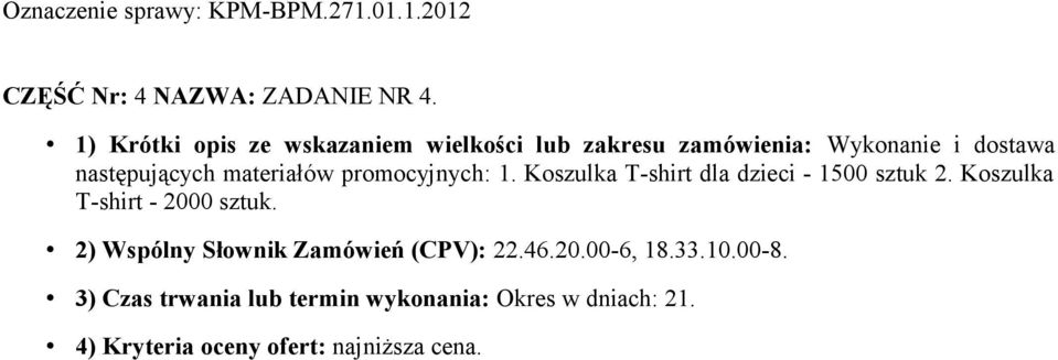 Koszulka T-shirt dla dzieci - 1500 sztuk 2.