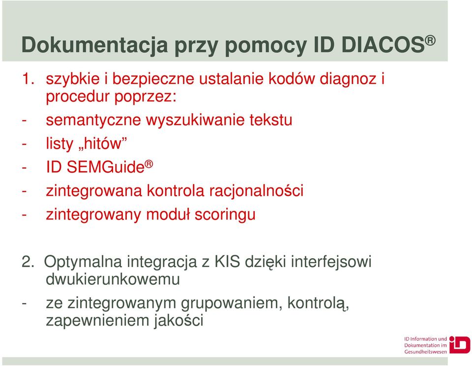 wyszukiwanie tekstu - listy hitów - ID SEMGuide - zintegrowana kontrola racjonalności -