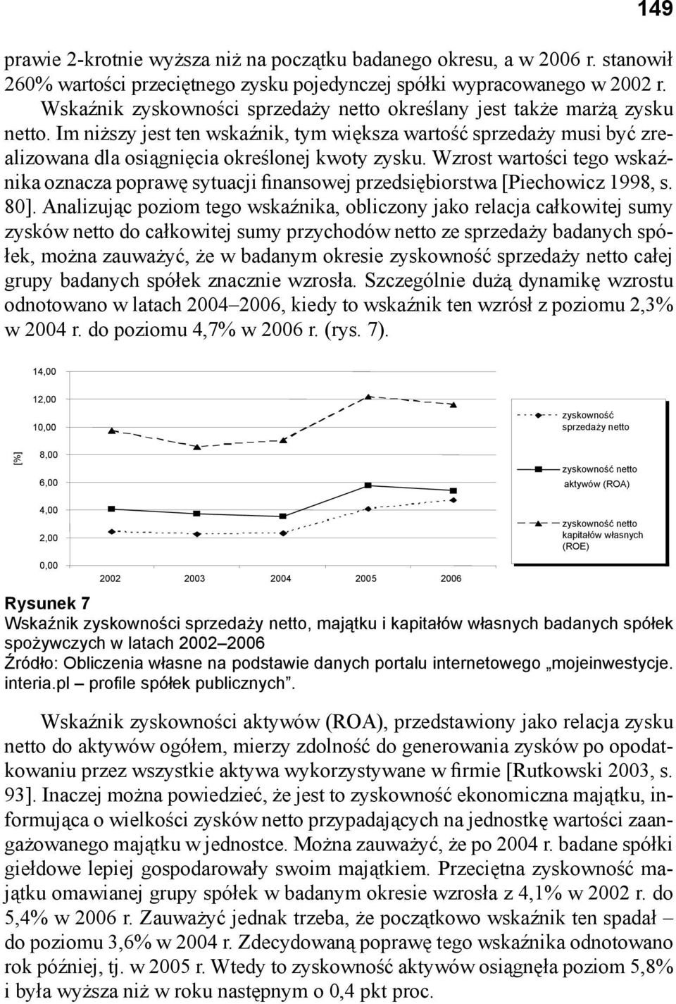 Wzrost wartości tego wskaźnika oznacza poprawę sytuacji finansowej przedsiębiorstwa [Piechowicz 1998, s. 80].