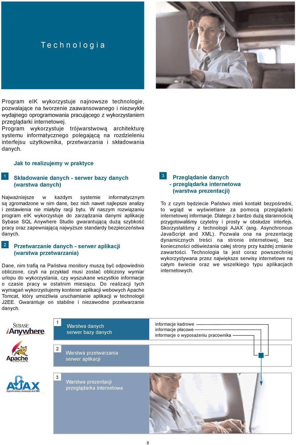Jak to realizujemy w praktyce 1 Sk³adowanie danych - serwer bazy danych (warstwa danych) Najwa niejsze w ka dym systemie informatycznym s¹ zgromadzone w nim dane, bez nich nawet najlepsze analizy i