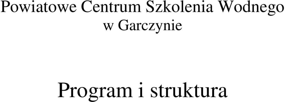 Szkolenia