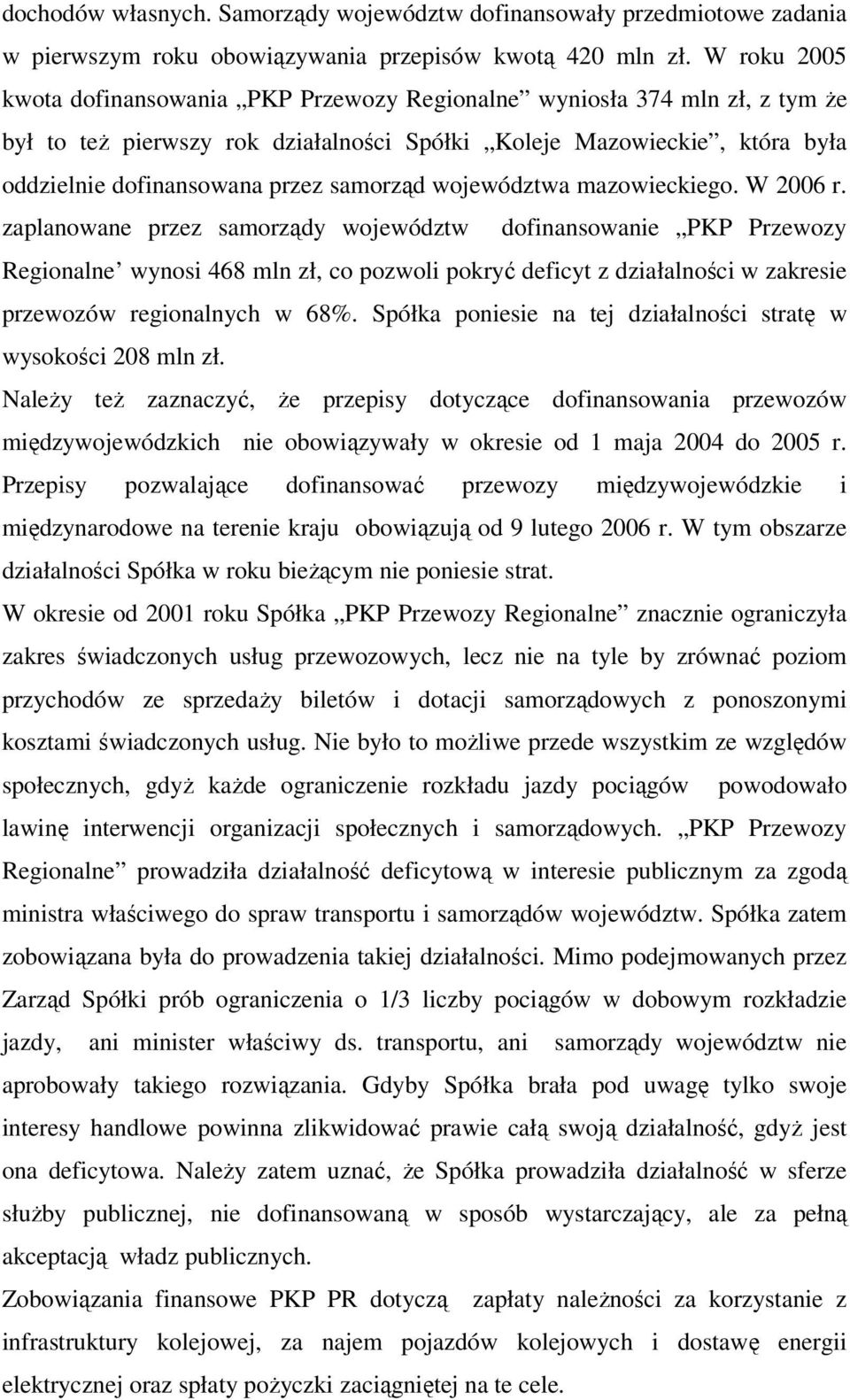 samorząd województwa mazowieckiego. W 2006 r.
