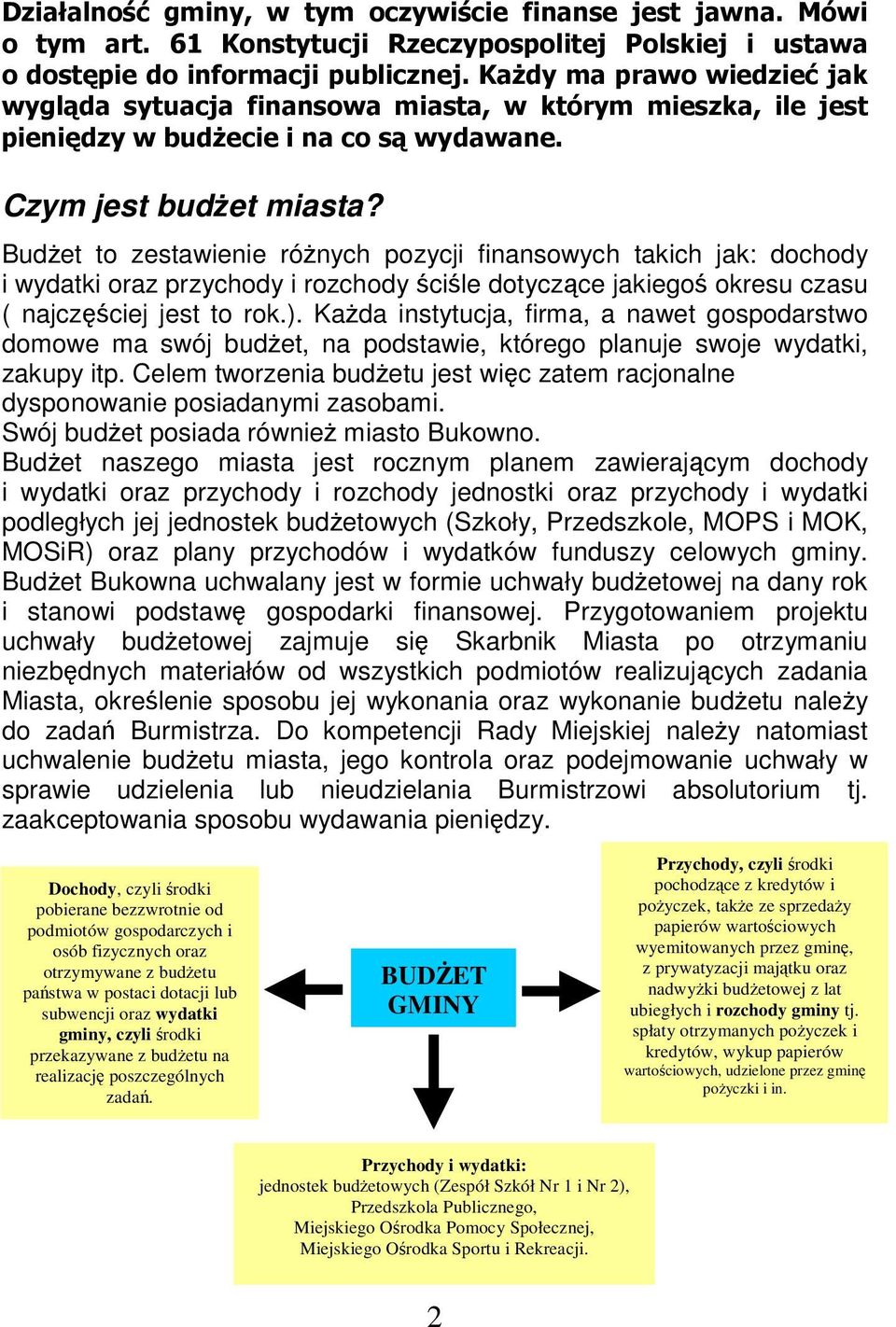 Kada instytucja, firma, a nawet gospodarstwo domowe ma swój budet, na podstawie, którego planuje swoje wydatki, zakupy itp.