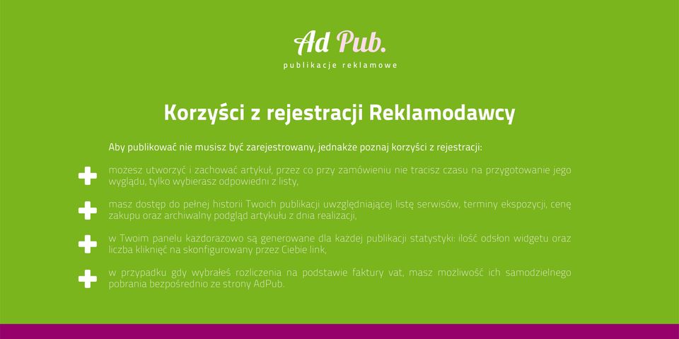 nie tracisz czasu na przygotowanie jego wyglądu, tylko wybierasz odpowiedni z listy, masz dostęp do pełnej historii Twoich publikacji uwzględniającej listę serwisów, terminy